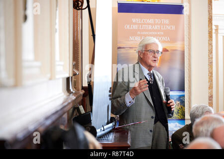 Kenneth Baker at The Oldie Literary Lunch 11/12/18 Stock Photo