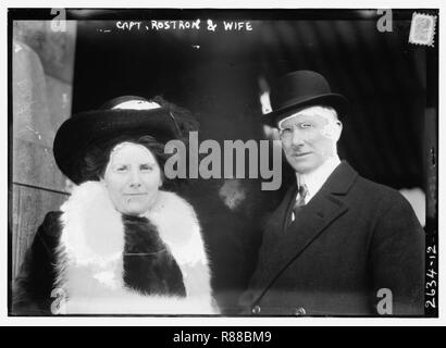 Capt. Rostron and wife Stock Photo - Alamy
