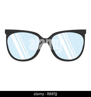 Glasses realistic icon sign on white background Stock Vector