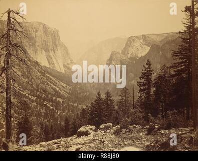 Carleton Watkins (American - Yosemite Valley from Inspiration Point Stock Photo