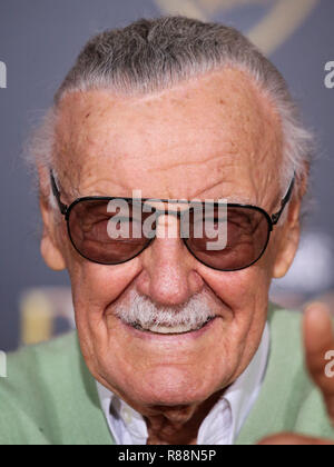 (FILE) Stan Lee Dies At 95. Stan Lee, the legendary writer, editor and publisher of Marvel Comics whose fantabulous but flawed creations made him a real-life superhero to comic book lovers everywhere, has died. He was 95. Lee, who began in the business in 1939 and created or co-created Black Panther, Spider-Man, the X-Men, the Mighty Thor, Iron Man, the Fantastic Four, the Incredible Hulk, Daredevil and Ant-Man, among countless other characters, died early Monday morning at Cedars-Sinai Medical Center in Los Angeles, a family representative told The Hollywood Reporter. HOLLYWOOD, LOS ANGELES,  Stock Photo