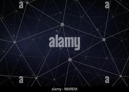 Vector wireframe connecting background. connection concept Stock Vector