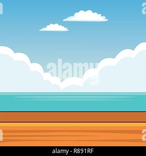 landscape background cartoon Stock Vector