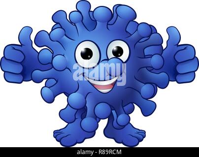 Good Bacteria Probiotic or Alien Cartoon Stock Vector