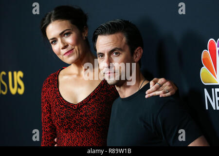 HOLLYWOOD, LOS ANGELES, CA, USA - SEPTEMBER 25: Mandy Moore, Milo Ventimiglia at the Los Angeles Premiere of NBC's 'This Is Us' Season 3 held at Paramount Studios on September 25, 2018 in Hollywood, Los Angeles, California, United States. (Photo by Xavier Collin/Image Press Agency) Stock Photo