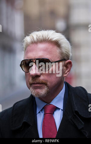 Boris Becker, German tennis player, here out on the streets of London Stock Photo