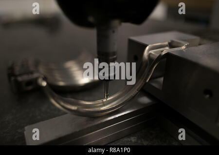 CMM, Coordinate Measuring Machine is a technology with high accuracy of measurements. Stock Photo