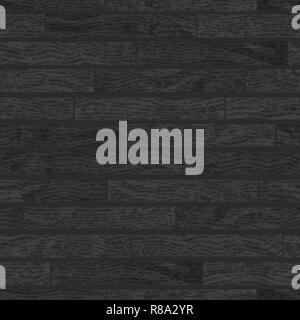 Black realistic wooden boards with texture, parquet seamless pattern Stock Vector