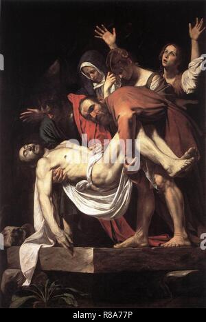 Michelangelo Merisi da Caravaggio - The Entombment - Stock Photo