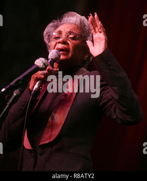 File. 14th Dec, 2018. Jazz singer NANCY WILSON (February 20, 1937 - December 13, 2018), a three-time Grammy-winning artist who called herself a 'song stylist, ' has died. She was 81. Wilson passed away peacefully Thursday at her home after a long illness. Pictured: January 12, 2007 - New York - Vocalist NANCY WILSON performs at the concert for 2007 NEA (National Endowment for the Arts) honorees at Hilton Hotel. Credit: Nancy Kaszerman/ZUMAPRESS.com/Alamy Live News Stock Photo