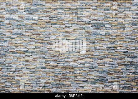 Modern stone brick wall texture background. Pattern of stone brick wall surfaced Stock Photo