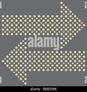 Fine Vector Dotted Arrows Stock Vector