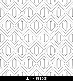 Seamless Abstract Vector Pattern With Hexagons Stock Vector