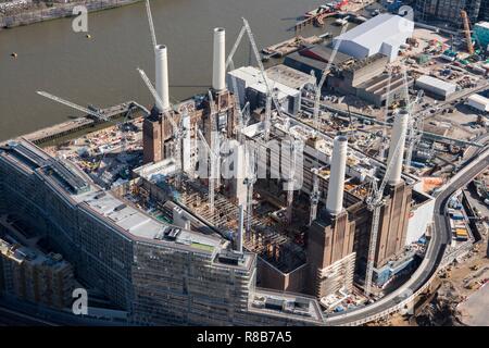 Renovation of Battersea Power Station as part of the Nine Elms Development, London, 2018. Creator: Historic England Staff Photographer. Stock Photo