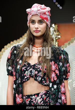 MANHATTAN, NEW YORK CITY, NY, USA - SEPTEMBER 10: Model Taylor Hill walks the runway for Anna Sui during New York Fashion Week: The Shows - September 2018 held at Gallery I at Spring Studios on September 10, 2018 in Manhattan, New York City, New York, United States. (Photo by Xavier Collin/Image Press Agency) Stock Photo