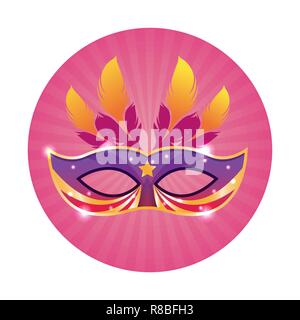 Mari gras mask Stock Vector