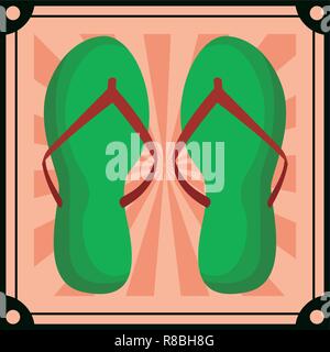 flips flops icon Stock Vector