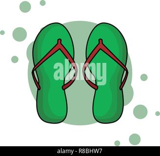 flips flops icon Stock Vector