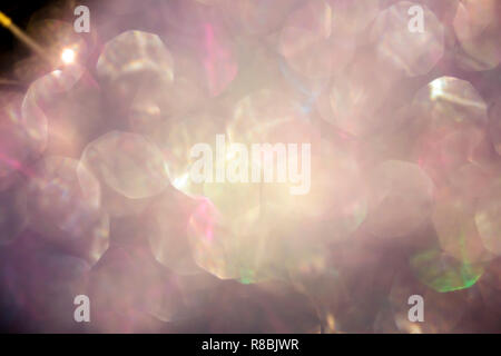 Abstract image of light flare bohek made with lens blur effect Stock Photo