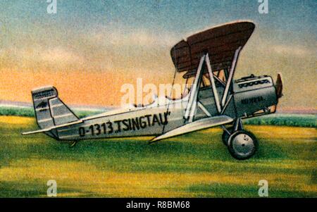 Heinkel HD 24 L Tsingtau plane, 1920s, (1932). Creator: Unknown. Stock Photo