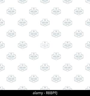 Smart house pattern vector seamless Stock Vector