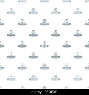 Smart technology pattern vector seamless Stock Vector