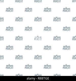 Orthopedic pattern vector seamless Stock Vector