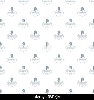 Neck orthopedic pattern vector seamless Stock Vector