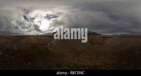 360 degree panoramic view of Cape Tegetthoff, Hall Island, Franz Josef Land