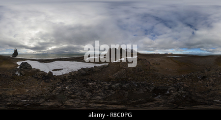 360 degree panoramic view of Cape Tegetthoff, Hall Island, Franz Josef Land