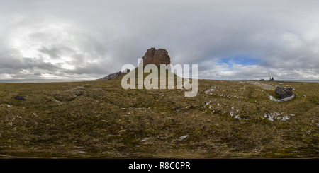 360 degree panoramic view of Cape Tegetthoff, Hall Island, Franz Josef Land