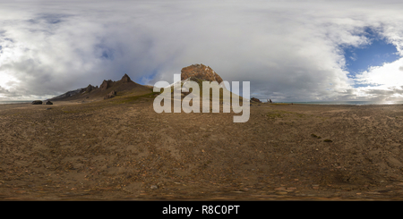 360 degree panoramic view of Cape Tegetthoff, Hall Island, Franz Josef Land