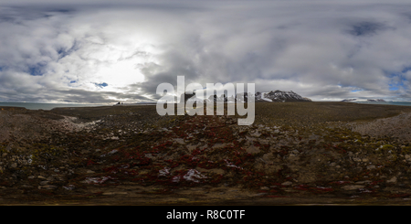 360 degree panoramic view of Cape Tegetthoff, Hall Island, Franz Josef Land