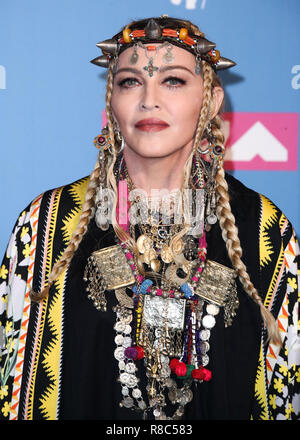 MANHATTAN, NEW YORK CITY, NY, USA - AUGUST 20: Madonna in the press room at the 2018 MTV Video Music Awards held at the Radio City Music Hall on August 20, 2018 in Manhattan, New York City, New York, United States. (Photo by Xavier Collin/Image Press Agency) Stock Photo