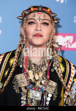 MANHATTAN, NEW YORK CITY, NY, USA - AUGUST 20: Madonna in the press room at the 2018 MTV Video Music Awards held at the Radio City Music Hall on August 20, 2018 in Manhattan, New York City, New York, United States. (Photo by Xavier Collin/Image Press Agency) Stock Photo