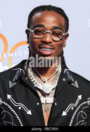 LAS VEGAS, NV, USA - APRIL 26: Quavo at the 2018 Billboard Latin Music Awards held at the Mandalay Bay Events Center on April 26, 2018 in Las Vegas, Nevada, United States. (Photo by Xavier Collin/Image Press Agency) Stock Photo