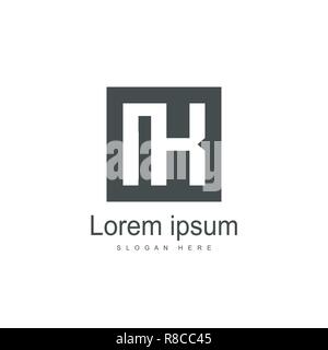 Initial Letter IK Logo Template Design. Minimalist letter logo template Stock Vector