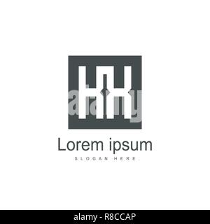 Initial Letter KX Logo template design. Minimalist letter logo vector design Stock Vector