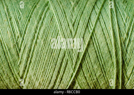 green thread as a background Stock Photo