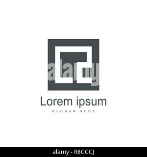 Initial Letter LZ Logo template design. Minimalist letter logo vector design Stock Vector