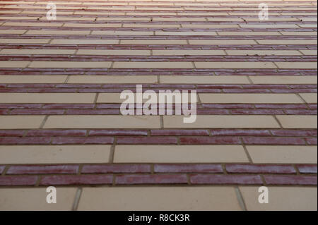 Brick and Stone patterned wall Stock Photo