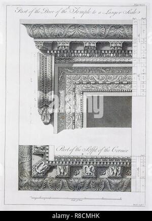 Part of the door of the temple, pub. 1764. Creator: Robert Adam (1728-92). Stock Photo