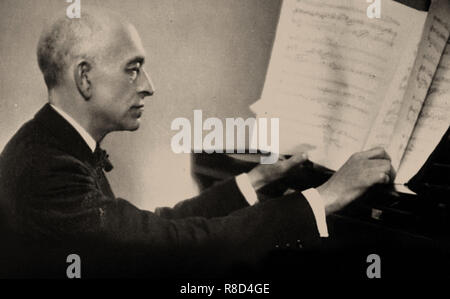 Portrait of the Composer Manuel de Falla (1876-1946). Stock Photo