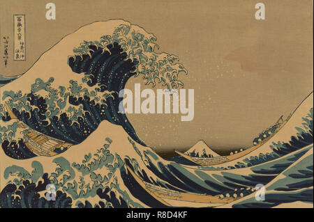The Great Wave off the Coast of Kanagawa (from a Series '36 Views of Mount Fuji'), 1830-1833. Stock Photo