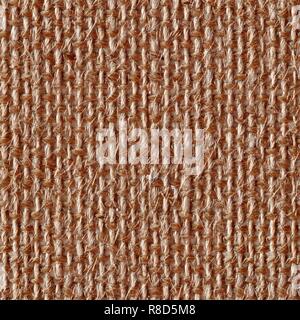 Canvas close-up. Seamless square texture of canvas. Tile ready. Stock Photo