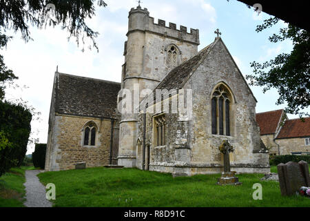Church of All Saints, 12th century, Lullington, Somerset.UK Stock Photo