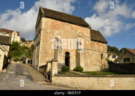 The saxon Church of St Lawrence,one of the few unaltered examples saxon architecture, Bradford on Avon, Wiltshire. Stock Photo