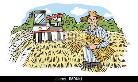 Line Draft Of Farmer Farming Scene, Farmer Drawing, Farm Drawing, Farmers  PNG White Transparent And Clipart Image For Free Download - Lovepik |  401720182