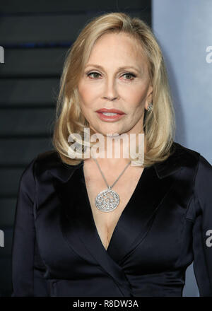 BEVERLY HILLS, LOS ANGELES, CA, USA - MARCH 04: Faye Dunaway at the 2018 Vanity Fair Oscar Party held at the Wallis Annenberg Center for the Performing Arts on March 4, 2018 in Beverly Hills, Los Angeles, California, United States. (Photo by Xavier Collin/Image Press Agency) Stock Photo