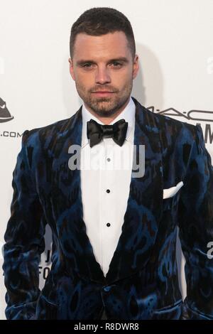 WEST HOLLYWOOD, LOS ANGELES, CA, USA - MARCH 04: Sebastian Stan at the 26th Annual Elton John AIDS Foundation's Academy Awards Viewing Party held at The City of West Hollywood Park on March 4, 2018 in West Hollywood, Los Angeles, California, United States. (Photo by Kenneth Chan/Image Press Agency) Stock Photo